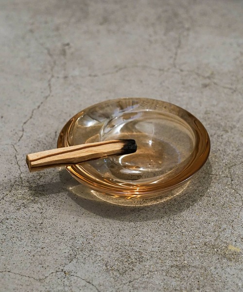 GLASS ASHTRAY グラス アッシュトレイ トレー 灰皿 ガラス クリア (S