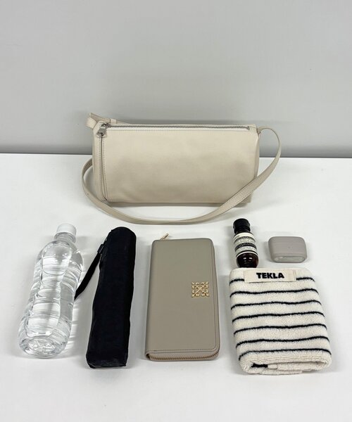 ソフトレザーロールショルダーバッグ（ショルダーバッグ）｜russet