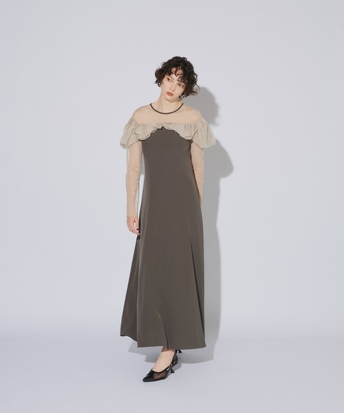 セール】フリルフレアドレス / frills flare dress（ドレス）｜ANDRESD
