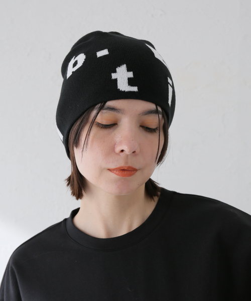 セール】【b.Eautiful/ビューティフル】 Stacked Logo Beanie