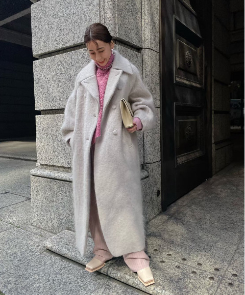 Ameri（アメリ）の「DEFORMATION COLLAR SHAGGY COAT（その他アウター