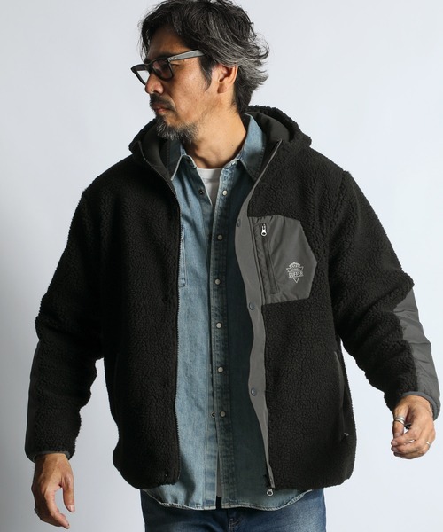 BOA FLEECE HOODIE：ボアフリースパーカー ライトアウター（その他