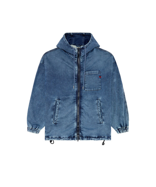 DIESEL（ディーゼル）の「メンズ デニムジャケット フーディー（デニム