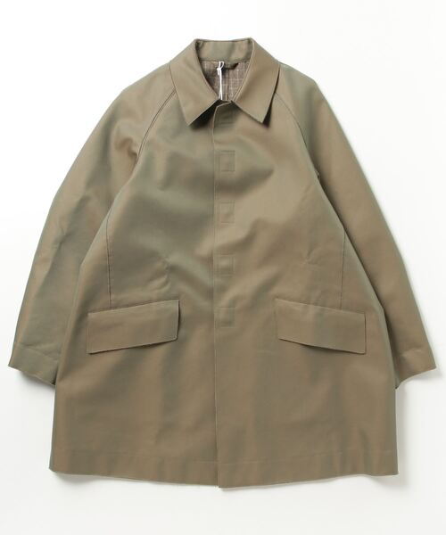 YOKE（ヨーク）の「YOKE/ヨーク/Reversible Balmacaan Coat（ステン