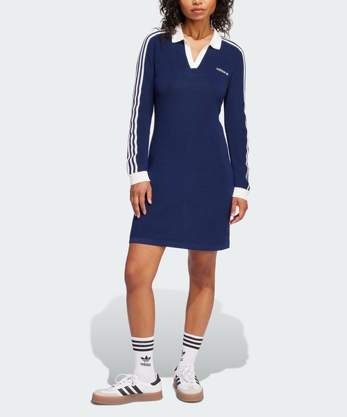 セール】ニット ポロワンピース / アディダスオリジナルス adidas