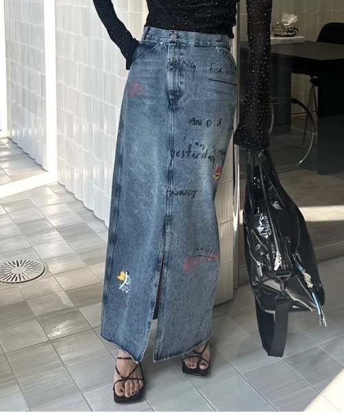 Gabrielle×Ameri 10TH HISTORY I LINE SKIRT Gabrielle×AMERI 10TH