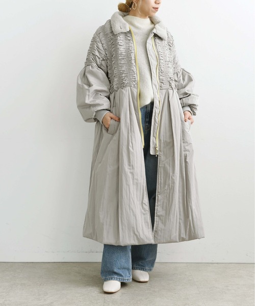 Eimee Law（エイミーロウ）の「シャーリング中綿ロングコート（その他