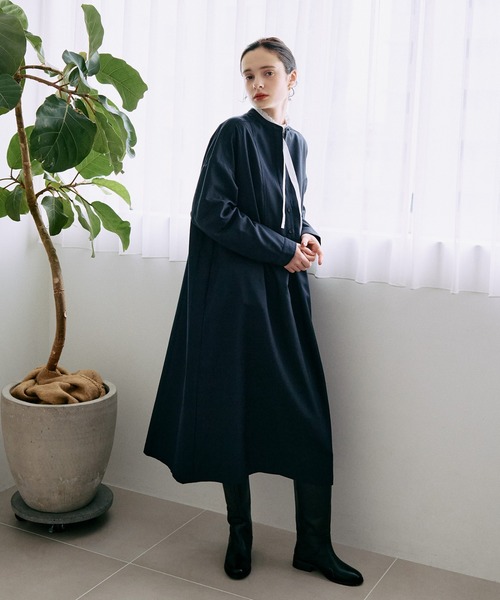 スタンドネックヨークワンピース（ワンピース）｜LA MARINE FRANCAISE