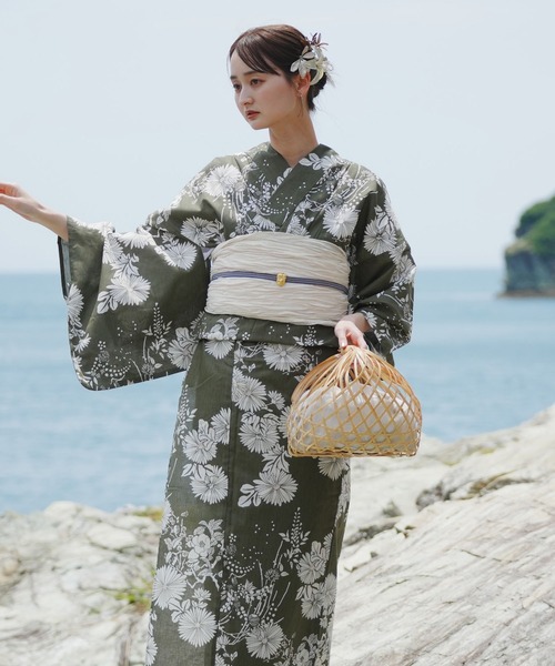 選べる浴衣3点セット utataneオリジナルデザイン 国内染色（浴衣