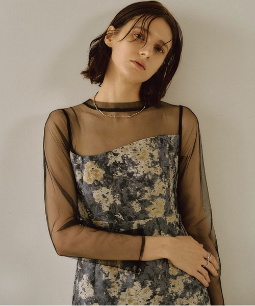 Meandering Jacquard pencil dress（ドレス）｜LE'RURE（リルアー）の
