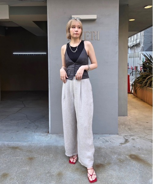 セール】MEDI LILY JACQUARD STRAIGHT PANTS（その他パンツ）｜Ameri