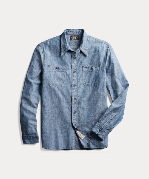 インディゴ シャンブレー ワークシャツ（シャツ/ブラウス）｜RRL