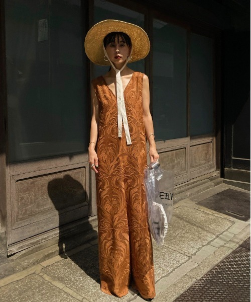 CHLOE V NECK ROMPERS（つなぎ/オールインワン）｜Ameri（アメリ）の