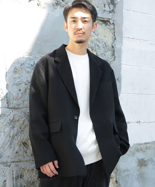 BEAMS（ビームス）の「BEAMS / カットオフ ツイードジャケット