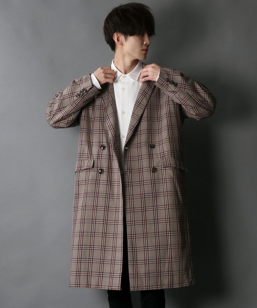 ZARA チェスターコート XL モロッコ製 総柄 オーバーコート ZARA
