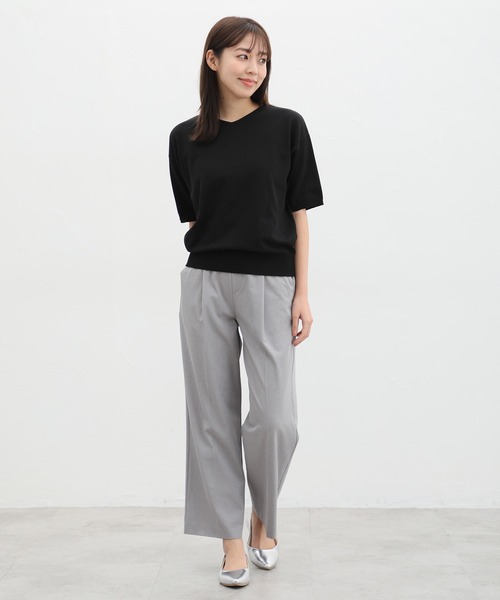 美ージーストレートパンツ（股下65cm）（スラックス）｜Honeys