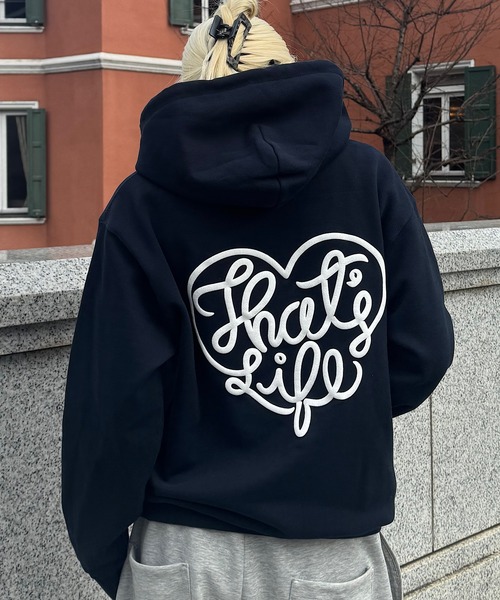 That's life（ザッツライフ）の「HEAVY WEIGHT 12.7oz LOGO ZIP HOODIE