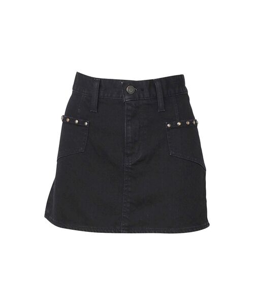 バックレースアップ マイクロミニデニムスカート（スカート
