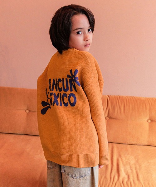 セール】[遊んで汚れても安心♪]洗える!HAPPYカラーニットプルオーバー