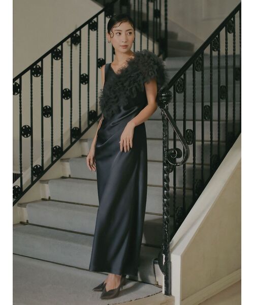 セール】【ソンイさんコラボ】LADYチュールショールキャミドレス 結婚