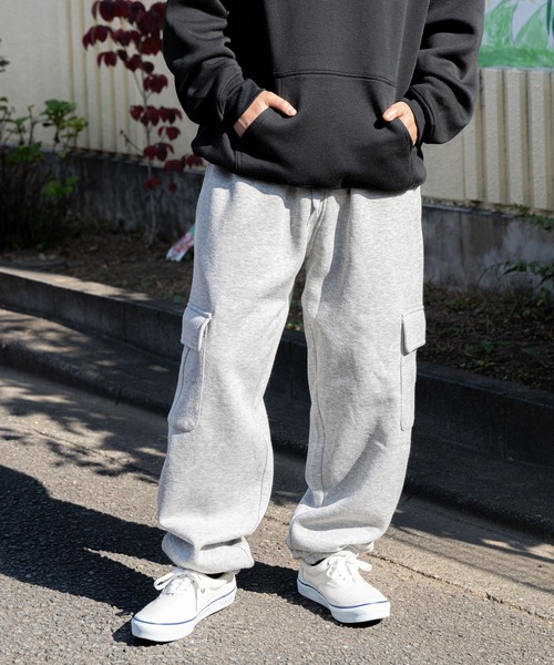 セール】カーゴパンツ/ スウェットカーゴパンツ バギーシルエット 裏