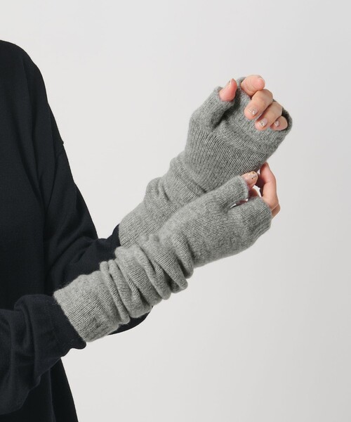 セール】【別注】＜Johnstons of Elgin＞カシミヤ ロング フィンガー