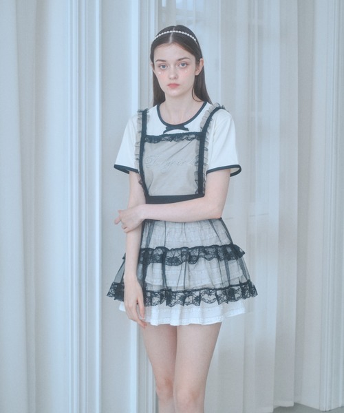 Lovilyn（ラヴィリン）の「推し活チュールエプロンワンピース