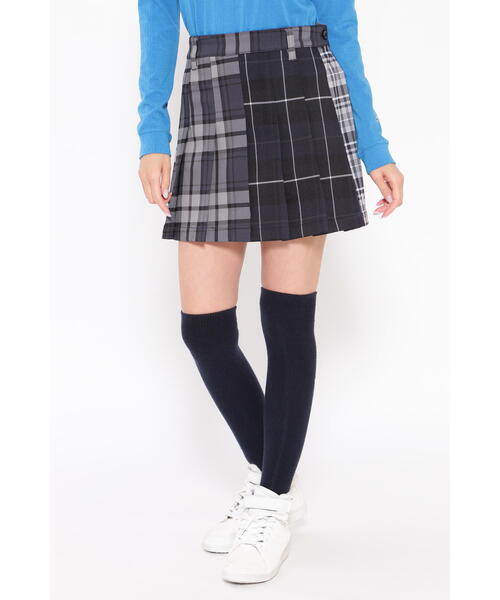 パーリーゲイツサイズ 0 ボックスプリーツスカート柄