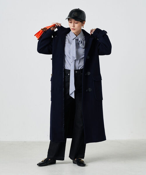 セール】PREMIUM WOOL NMPダッフルコートロング（ダッフルコート