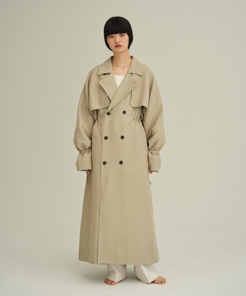 ENOF（イナフ）の「long coat（ステンカラーコート）」 - WEAR
