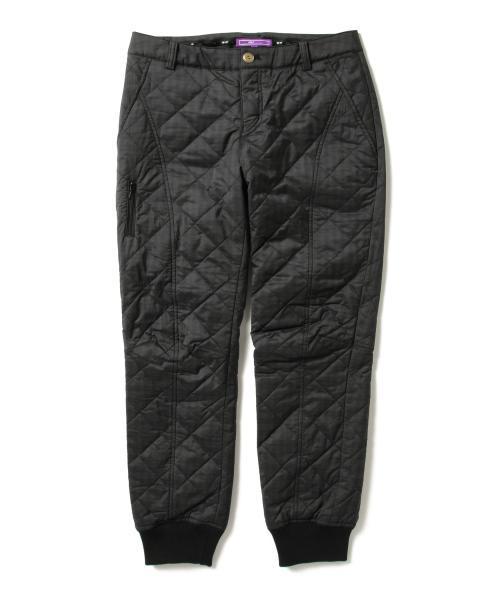 BEAMS GOLF ビームスゴルフ 格子キルト切り替え裾リブパンツ ORANGE