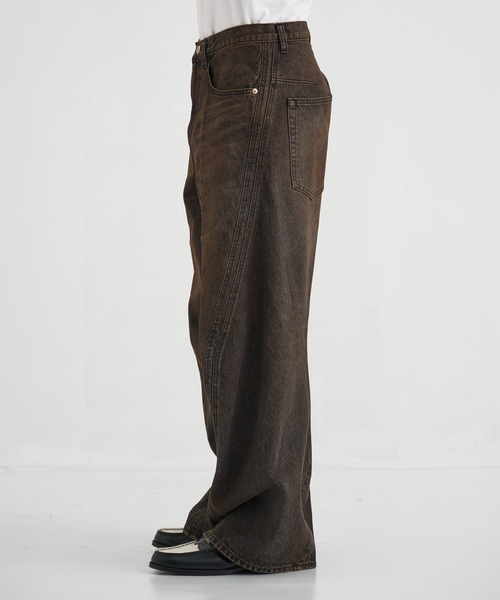 3D TWISTED WIDE LEG JEANS（デニムパンツ）｜NVRFRGT（ネヴァーフォー