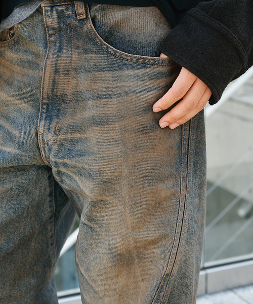 3D TWISTED WIDE LEG JEANS（デニムパンツ）｜NVRFRGT（ネヴァーフォー