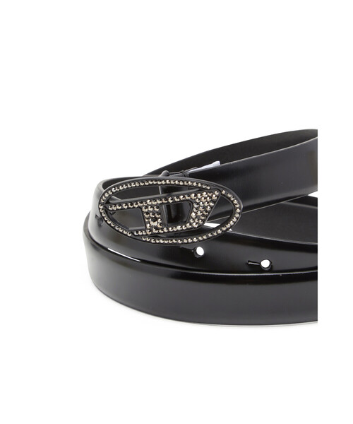 ウィメンズ レザーベルト OVAL D LOGO B-1DR STRASS 20（ベルト