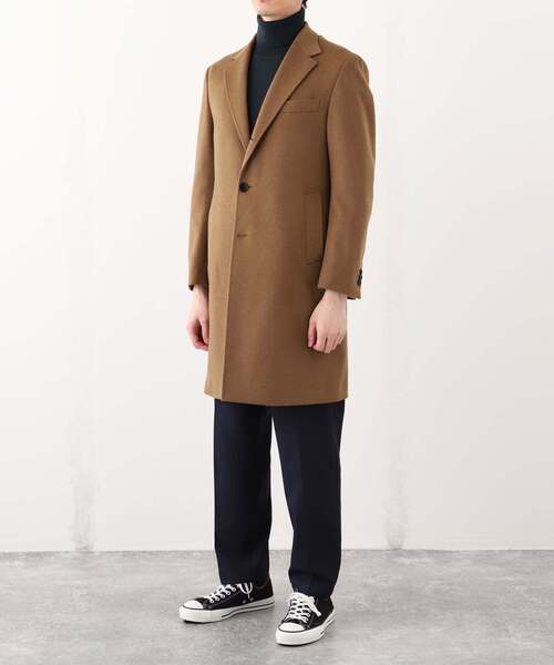 セール】SUPER 140's ウール / カシミヤ チェスターコート（チェスター