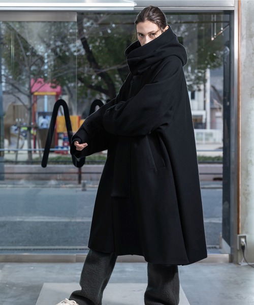 VOAAOV（ヴォアーブ）の「【VOAAOV】 S100 WOOL PILE Hoodie Long Coat