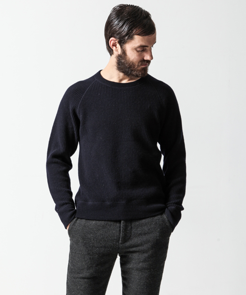 COMOLI（コモリ）の「COMOLI/WAFFLE KNIT（ニット/セーター）」 - WEAR