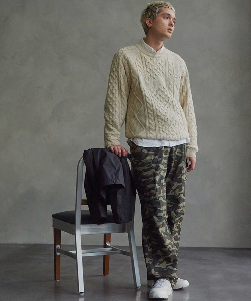 NIKE（ナイキ）の「NIKE CABLE KNIT SWEATER / ナイキ ケーブル ニット