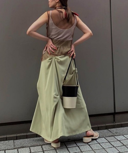 Ameri（アメリ）の「RANDOM TUCK HEM SKIRT（スカート）」 - WEAR