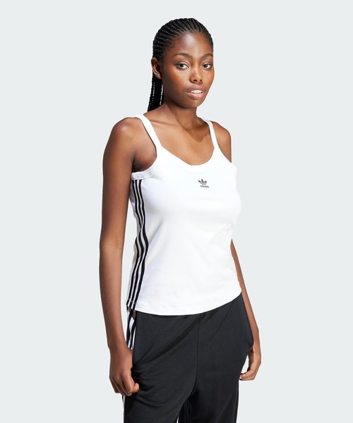 adidas（アディダス）の「スリーストライプス タンクトップ