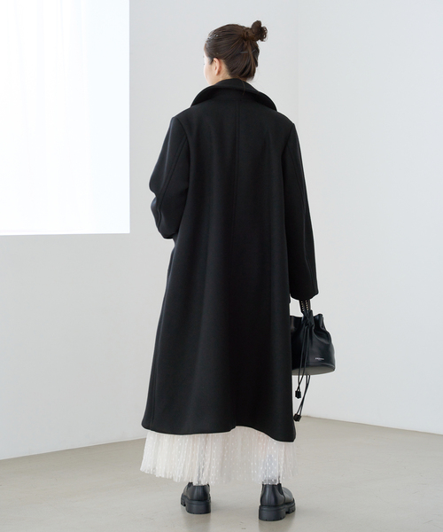 IENA（イエナ）の「メルトンW前 Aラインコート（その他アウター）」 - WEAR