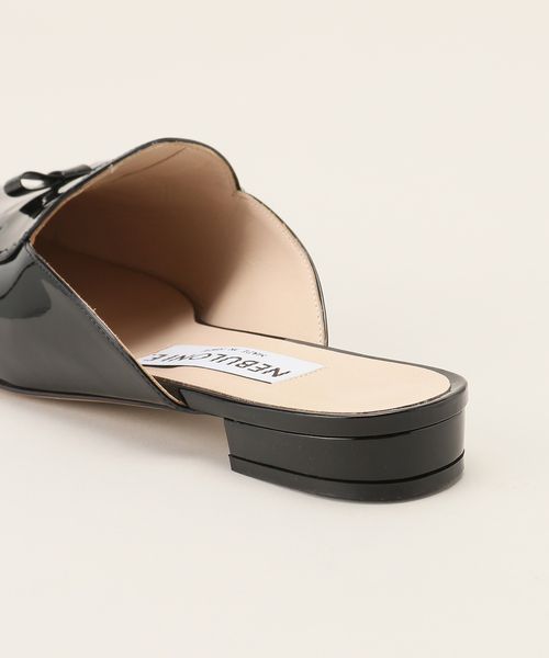 セール】NEBULONI E. （ネブローニ）Pink Ribbon Patent ミュール