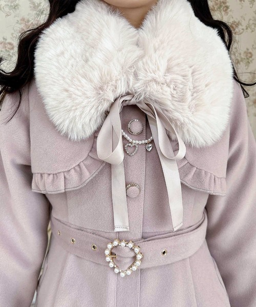 ROJITA（ロジータ）の「パールチャームティペット付きボレロ風コート