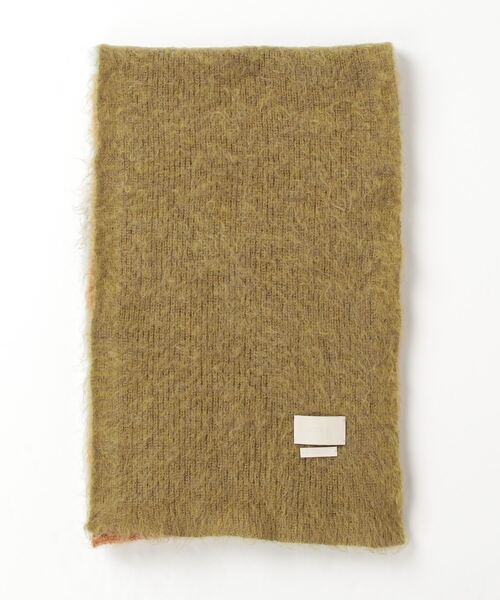 YOKE（ヨーク）の「YOKE/ヨーク/Mohair Border Long Stole（ストール