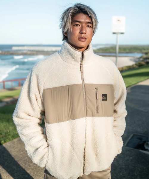 セール】BOA JACKET /クイックシルバーモコモコボアブルゾン（ブルゾン