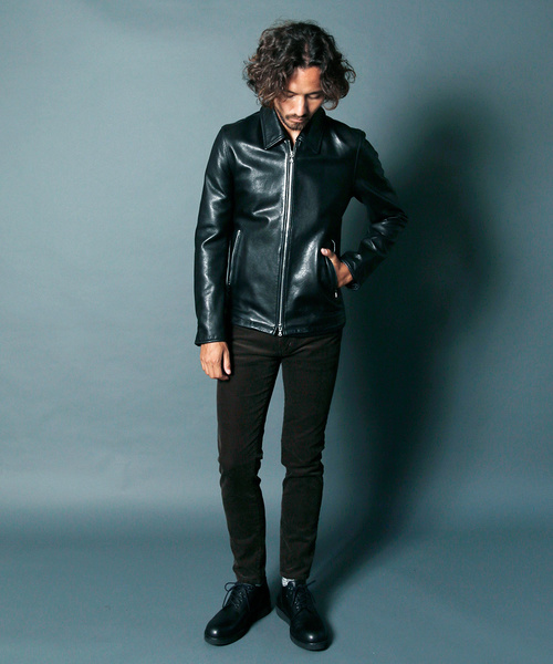 Magine（マージン）の「SHEEP LEATHER ZIP BLOUSON:シープレザー