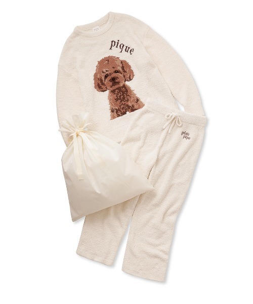 gelato pique（ジェラートピケ）の「【ラッピング済み】パウダーDOG3柄