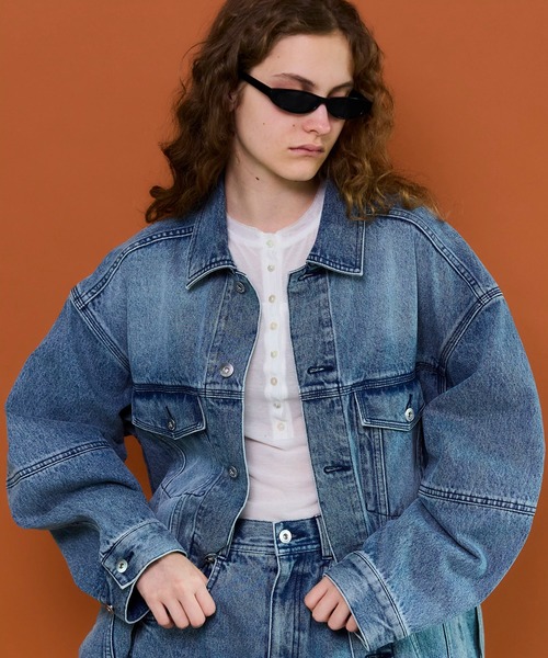 2WAY Over Denim Jacket/2WAYオーバーデニムジャケット（デニム