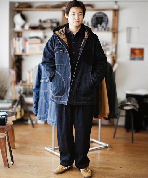 中ワタデニム/カツラギフードジャケット | ジムマスター（gym master