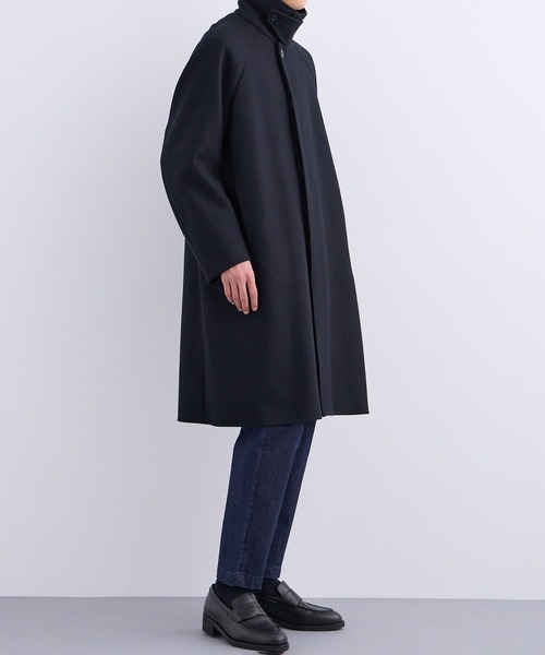 STUDIOUS｜ステュディオス】RIVER MELTON BAL COLLAR COAT｜2WAY仕様